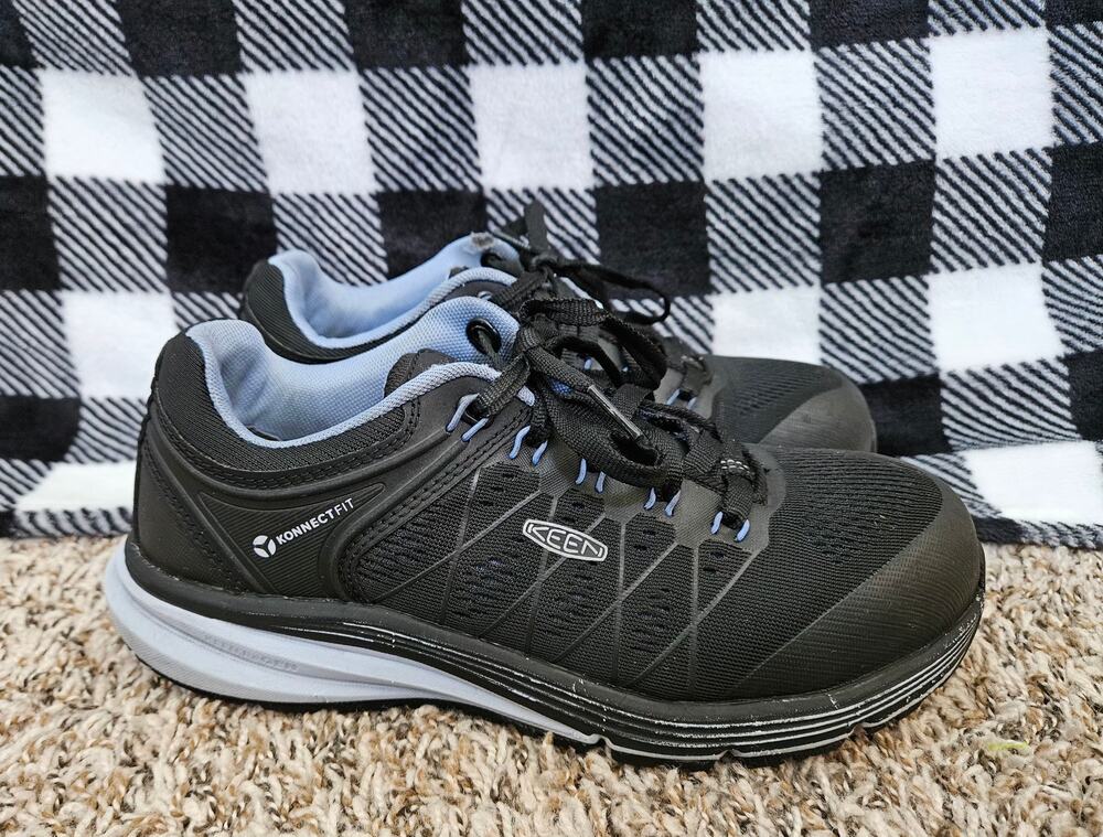KEEN Utility Women’s Steel Toe Work Shoes Black Gray Size 7.5 M ASTM F2413-18